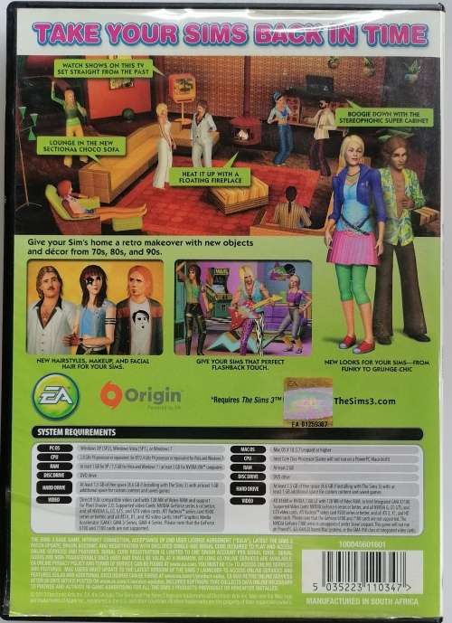 The Sims 3: 70s,80s,90s Stuff PC