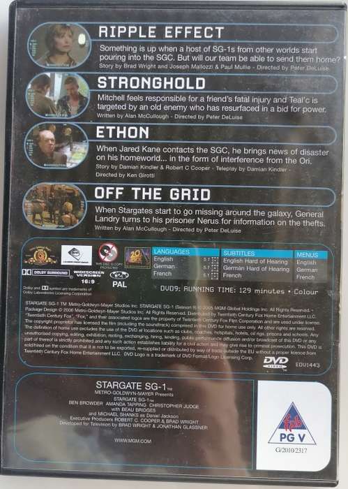 Stargate no 62 dvd