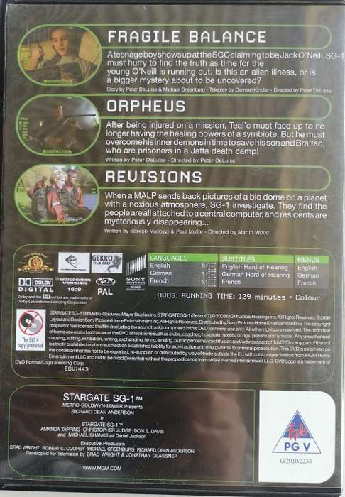 Stargate no 45 dvd