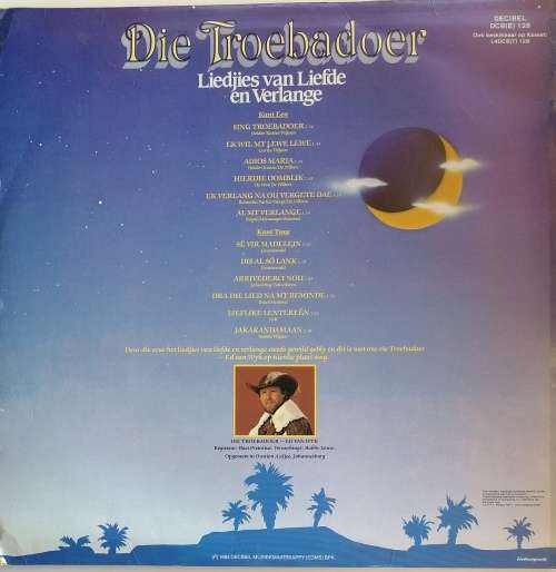 Die Troebadoer - Liedjies van liefde en verlange LP