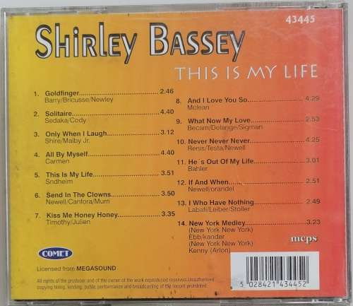 Shirley Bassey - This is my life cd