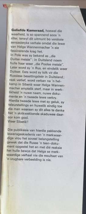 Geliefde kameraat - Die buitengewone verhaal van die jong Helga Wannenmacher deur Stefan Olivier