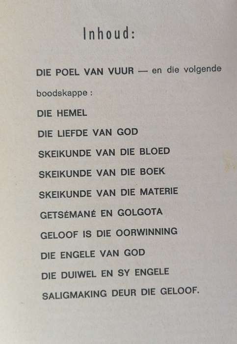 Die poel van vuur en ander geseende boodskappe