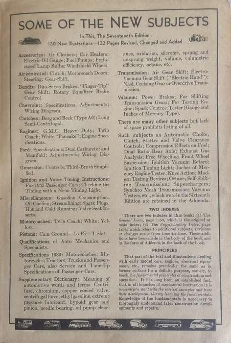 Dyke`s automobile and gasoline engine encyclopedia 1935