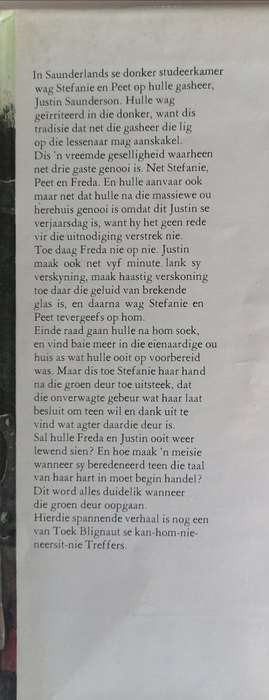 Agter die groen deur deur Toek Blignaut