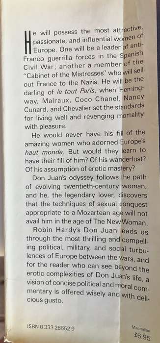 The education of Don Juan by Robin Hardy