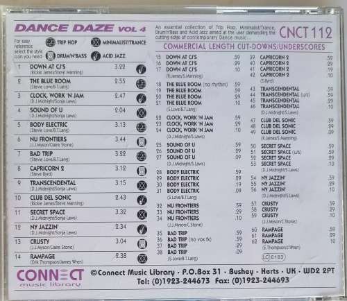 Dance daze vol 4 cd