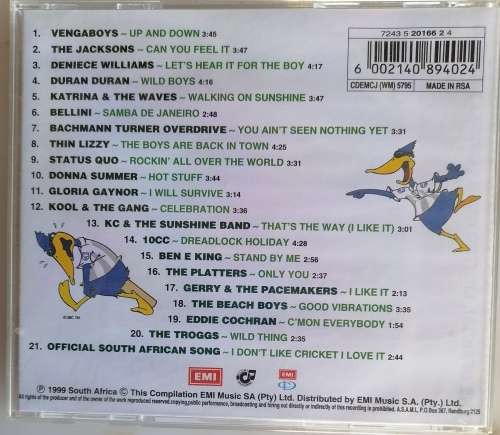 The boys are back, cricket anthems cd