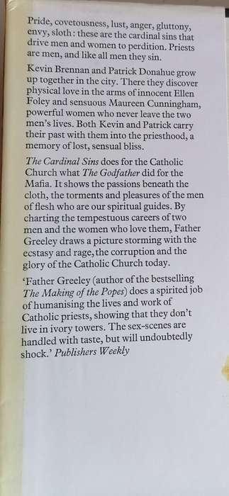 The Cardinal sins by Andrew M Greeley