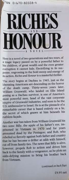 Riches and honour by Tom Hyman