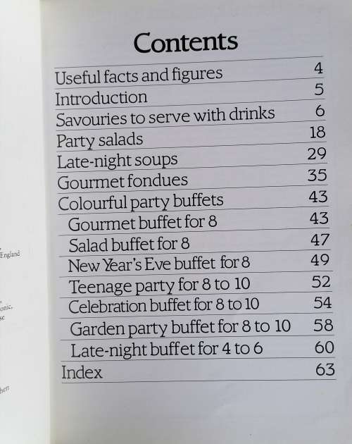 Party dishes