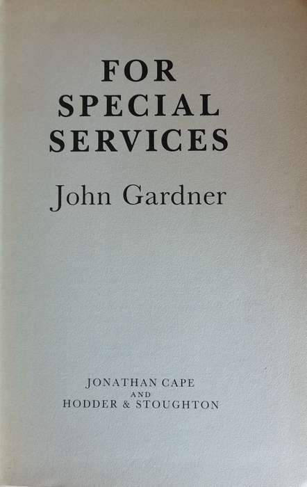 For special services by John Gardner