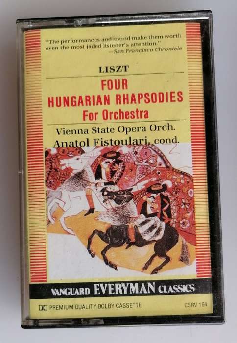 Four Hungarian rhapsodies for orchestra tape