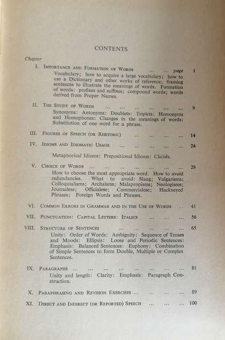 Manual of modern English