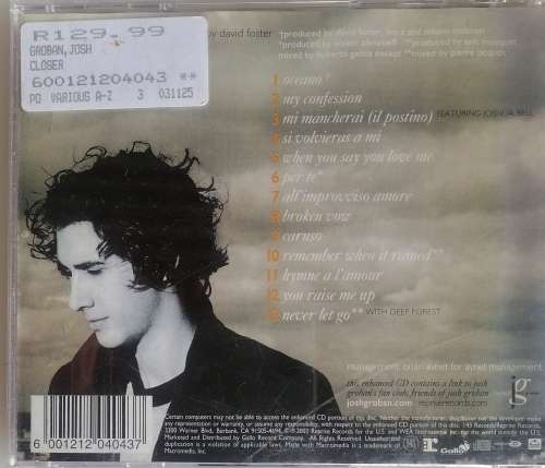 Josh Groban - Closer cd