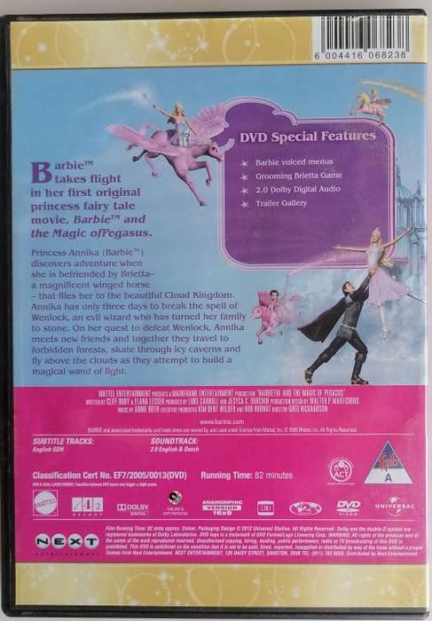 Barbie and the magic of pegasus dvd
