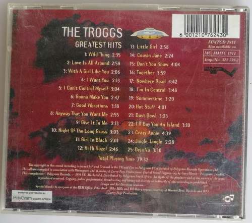 The Troggs greatest hits cd