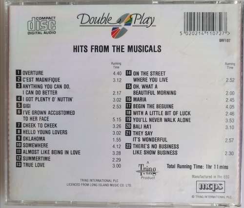Hits from the musicals cd