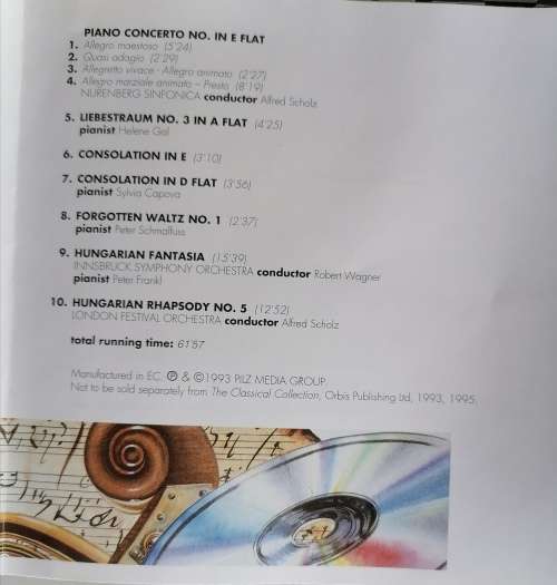Liszt - Romantic masterpieces cd