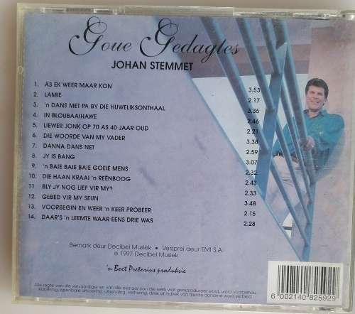 Johan Stemmet - Goue gedagtes cd