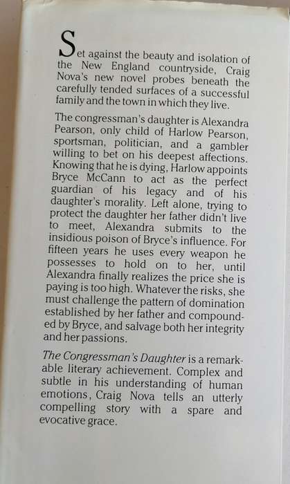 The congressman`s daughter by Craig Nova