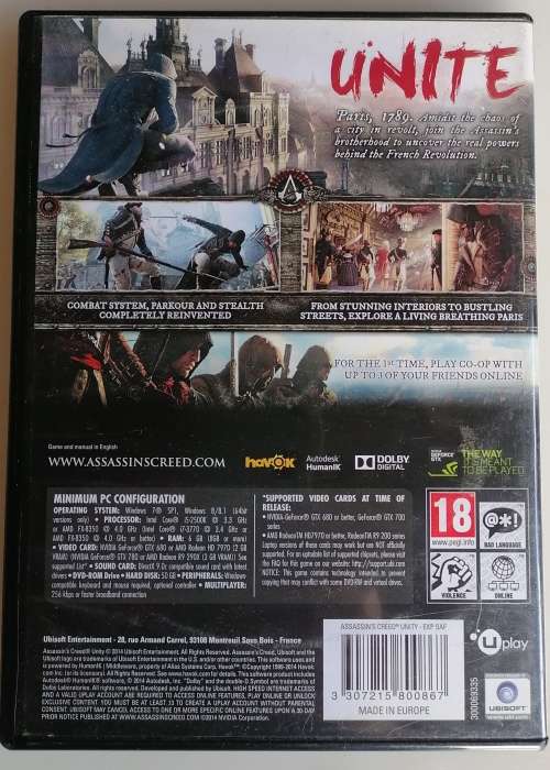 Assassin`s creed unity special edition PC