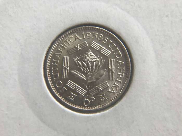1938 | 6 Pence | 6D | Mint state