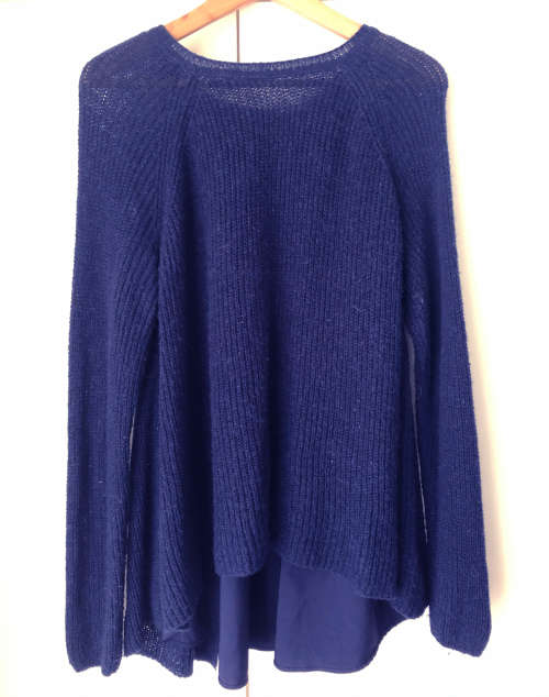 Navy Blue Jumper, Sweater, Marks & Spencer, Size 16