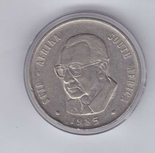 1985 ONE RAND MARAIS VILJOEN DESIGN (R1) COIN (NICKEL)
