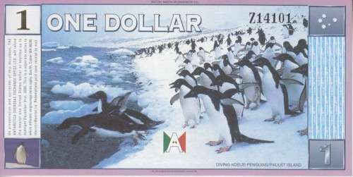 ANTARCTICA 1 DOLLAR - 22 APRIL 1999  UNC