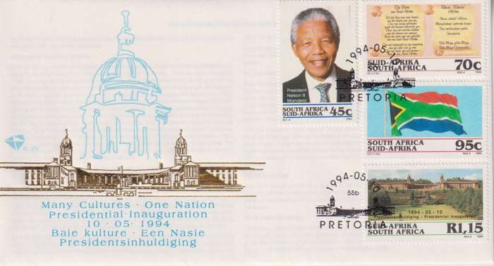 SOUTH AFRICA 1994 PRESIDENTIAL AUGURATION FDC - NELSON MANDELA