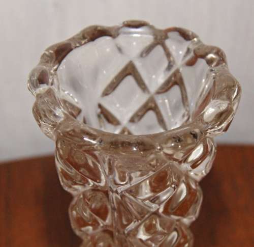 Vintage Molded Glass Vase