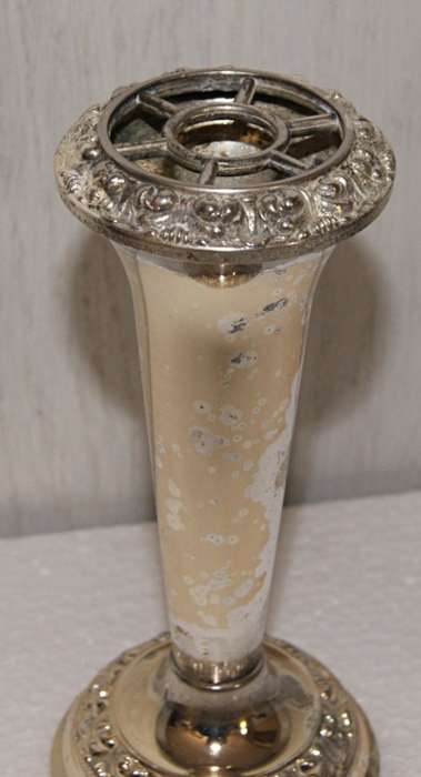 *REDUCED* EPNS Vase with Rose Top