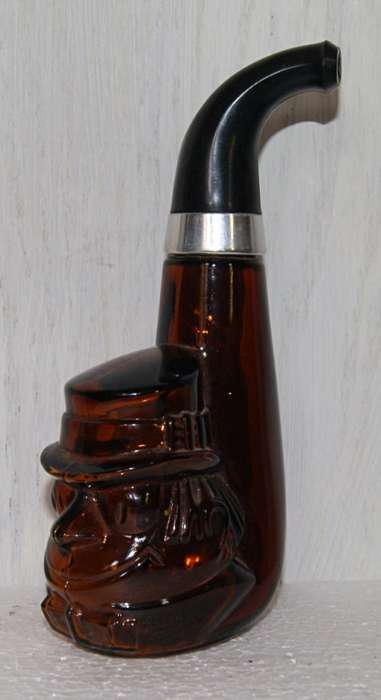 Vintage Irish Leprechaun Tribute Brown Glass Bottle