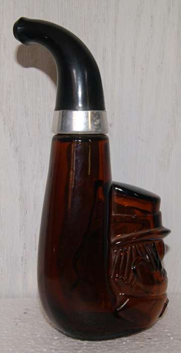 Vintage Irish Leprechaun Tribute Brown Glass Bottle