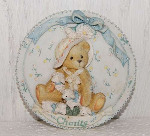 *REDUCED* Cherished Teddies `Charity` Wall Plaque