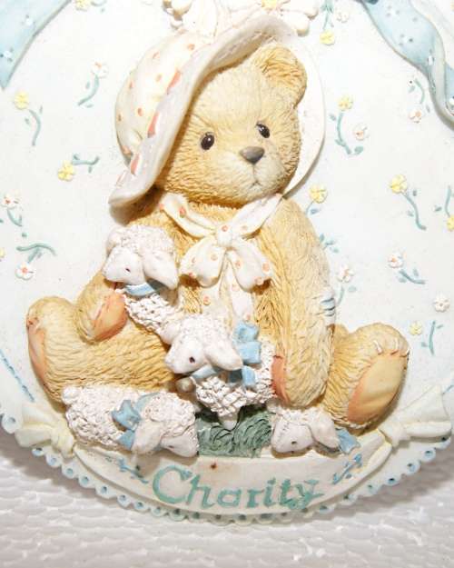 *REDUCED* Cherished Teddies `Charity` Wall Plaque