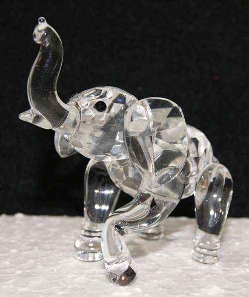 Crystal Elephant Figurine