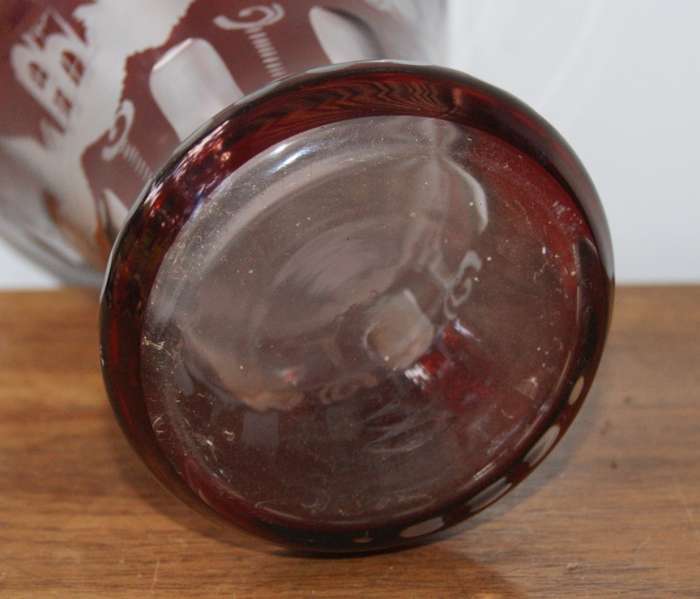 Hand Cut Egermann Exbor Vase