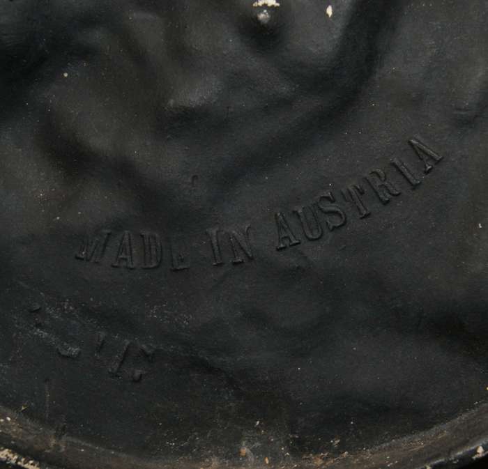 Vintage Austrian Chalk-Ware High Relief Display Plate `Carn Brea Castle`