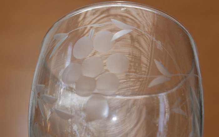 Grape Pattern Sherry Glass