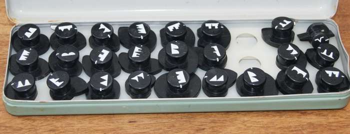 Janome Pattern Cams Tin Containing 25 Patterns