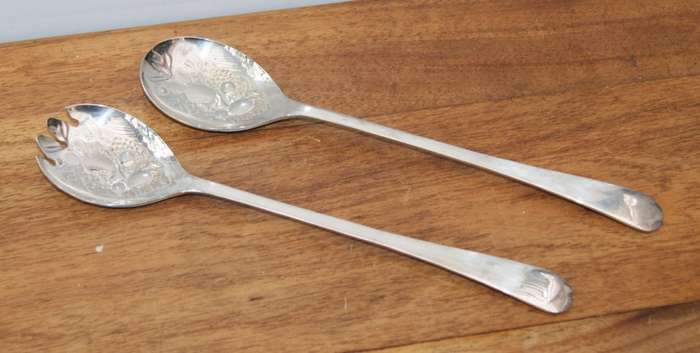 Sheffield Silver Plated Salad Serving Set