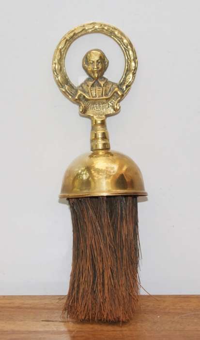 Vintage Brass Shakespeare Fire Brush