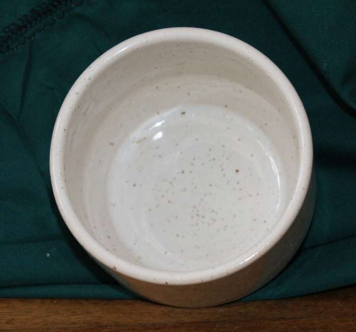 Glazed Stoneware Sugar Bowl