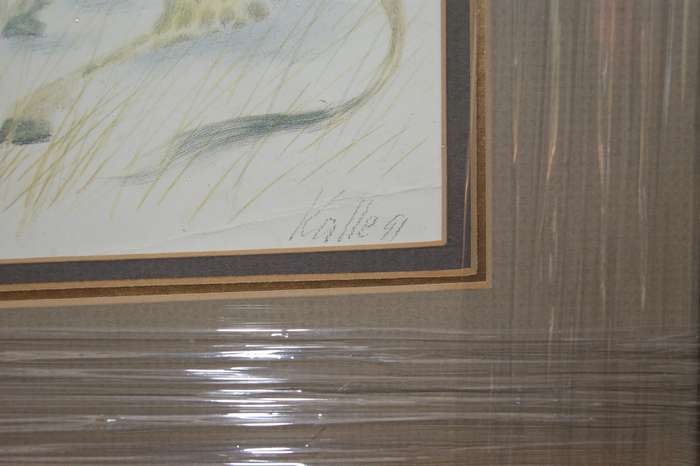 `Babies of the Bush` by Kalle Reimer 1936 - 2000 `Giraffe` in Stunning NEW Frame Print