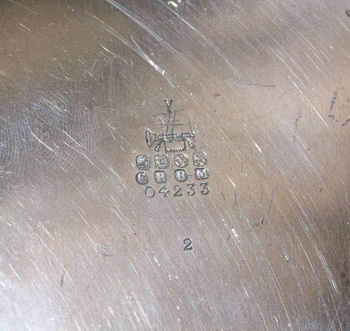 Antique Hand Etched EPBM Sugar Bowl