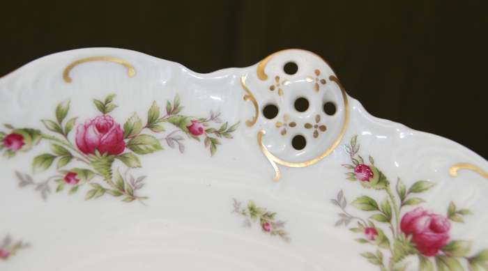 Rosenthal `Classic Rose Collection` Pierced Snack Dish
