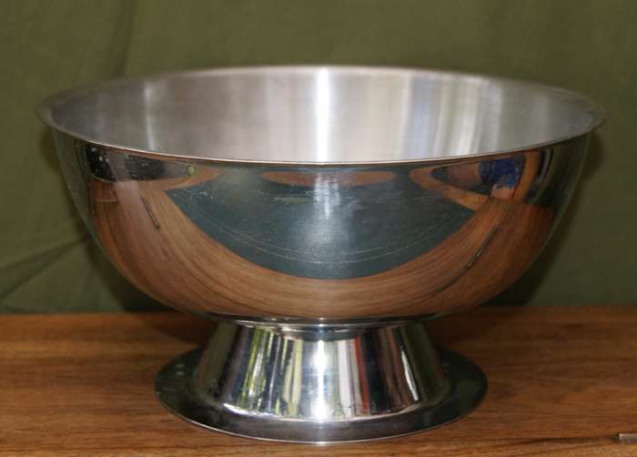 Chrome Plated Stainless Steel Fruit Bowl