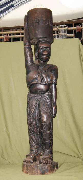 Hand Carved African Female Statue